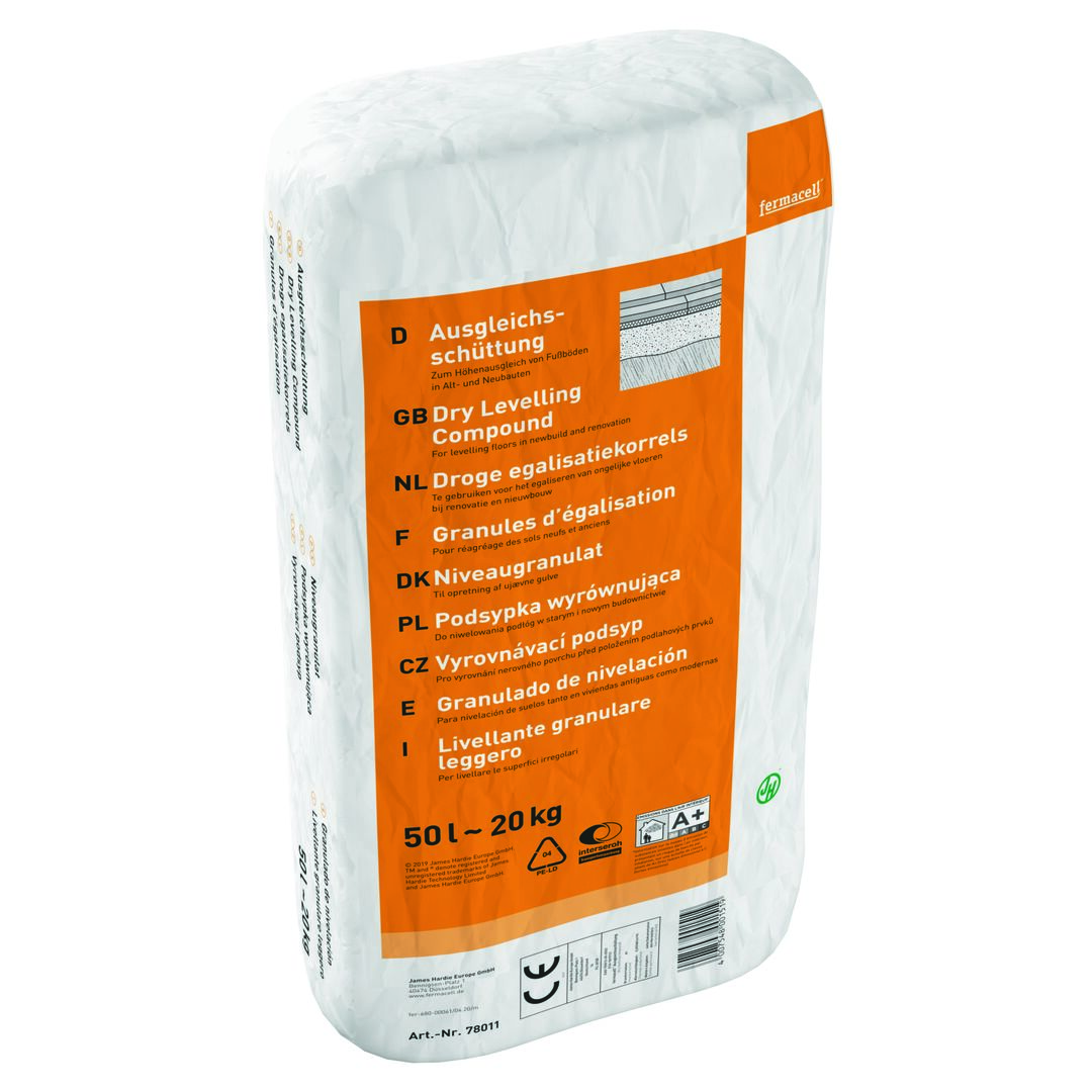 Fermacell droge egalisatie korrels 50L